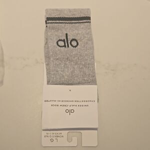 ALO Yoga Men's Gray Crew Socks